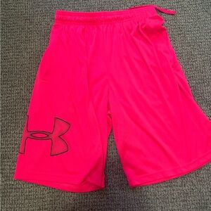 Under Armour Men's Bright Pink Athletic Shorts